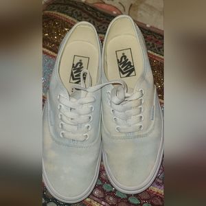 Bleach Wash Vans size 8